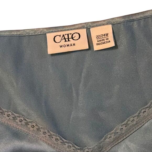 Y2K Cato Silky Baby Doll Top Size 22/24  Fairy Core Beachy Vacation Summer - Picture 4 of 8